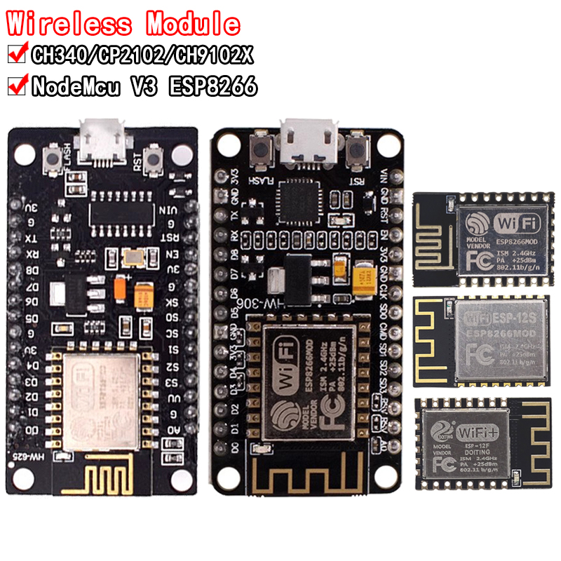 Esp8266 Nodemcu Board - Modulo wireless CH340/CP2102/CH9102X NodeMcu V3 V2