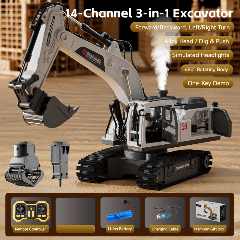Escavatore RC in Lega 14 Canal - Home Automation Tutorial recensione e prezzo