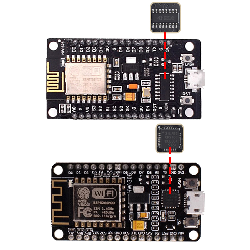 Modulo wireless CH340/CP2102/C - Esp8266 Nodemcu Board recensione e prezzo